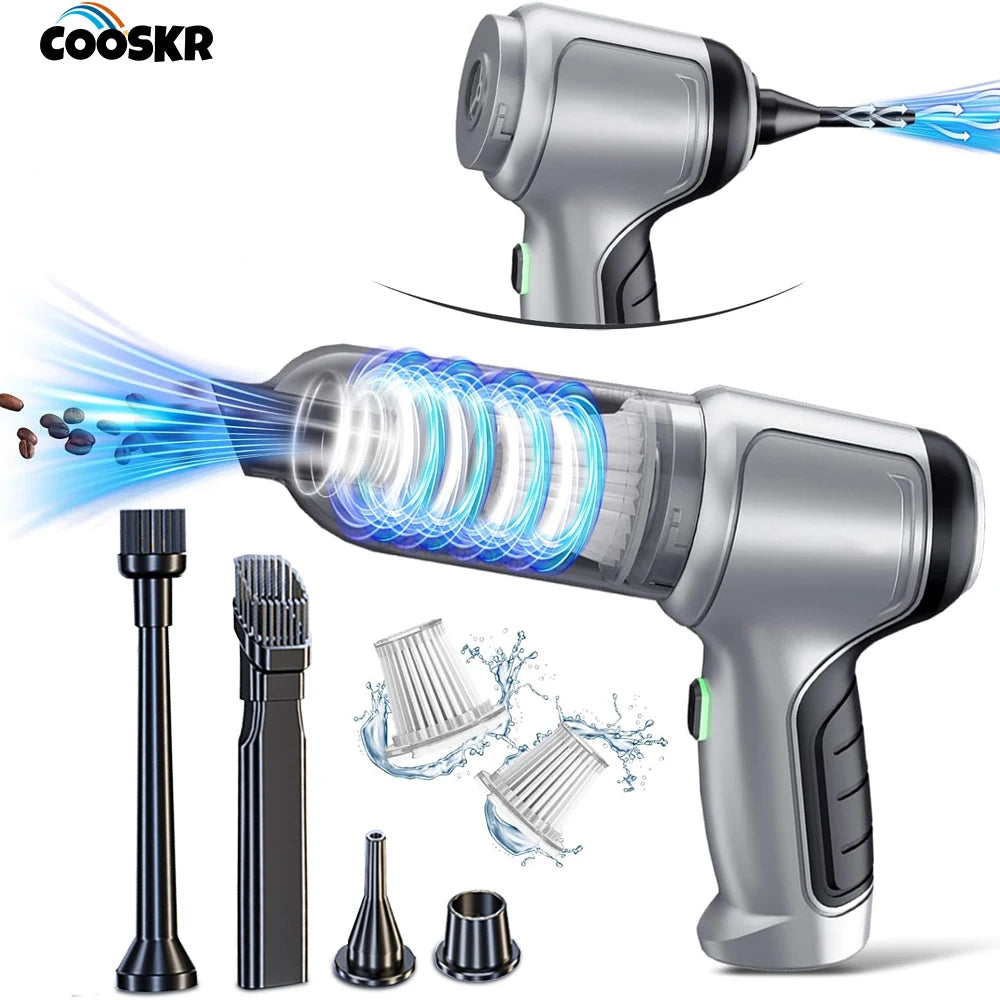 95000PA Cordless Car Vacuum Cleaner - Powerful Handheld Blower & Vacuum for Car & Home