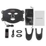 Silicone LED Light Therapy Mask for Face & Neck – Anti-Aging, Acne Removal & Skin Rejuvenation