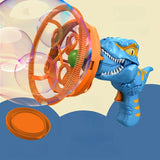 Dinosaur Bubble Blower Gun - Electric Fan-Powered Bubble Toy for Kids