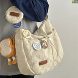 Stylish Corduroy Messenger Bag – Soft, Trendy & Versatile for Everyday Use