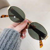 Gafas de sol ovaladas retro: elegantes gafas UV400 para mujeres y hombres