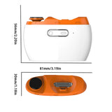 2-in-1 Automatic Electric Nail Clipper & Polisher - USB Rechargeable with LED Light