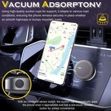 Soporte magnético para teléfono con adsorción al vacío para automóvil: rotación de 360°, agarre magnético fuerte, compatibilidad universal