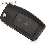 Durable 3-Button Ford Key Fob Shell Replacement with Uncut Blade