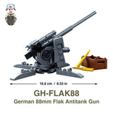 WW2 Military Building Blocks Set - Army Soldier & Motorcycle Model Kit