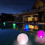 40cm LED Pool Light Ball - 16-Color Floating Beach Ball for Water Parties