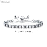 Unisex Geometric Charm Bracelet with AAA+ Cubic Zirconia