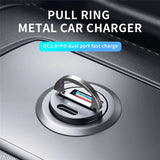 Dual USB & Type-C Fast Car Charger with Quick Charge 4.0/3.0