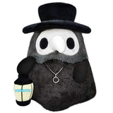 Glow-in-the-Dark Plague Doctor & Nurse Plush Doll Set - Cute Cartoon Character Stuffed Toys