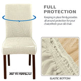 Waterproof PU Leather Chair Covers - Spill-Proof Dining Chair Protectors