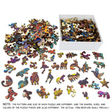 Phoenix-Shaped Wooden Animal Jigsaw Puzzle for Adults