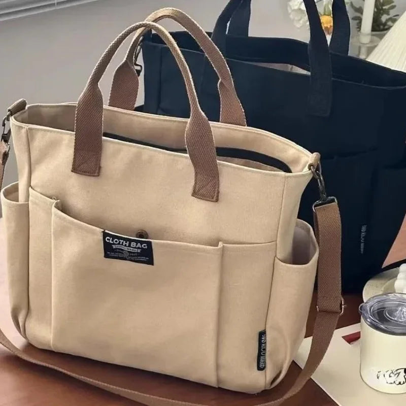 Stylish Canvas Satchel Bag – Fashionable, Versatile, and Durable Unisex Tote
