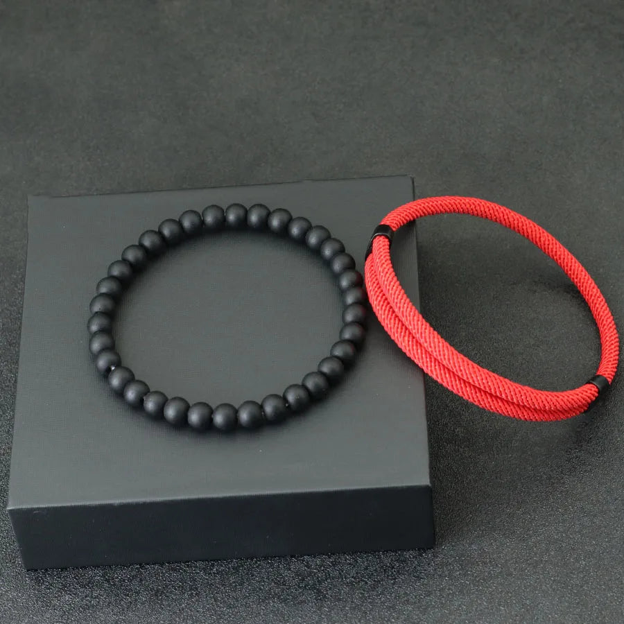 Pulsera de cuerda náutica para hombre: elegante pulsera con dije de barco de aleación de zinc