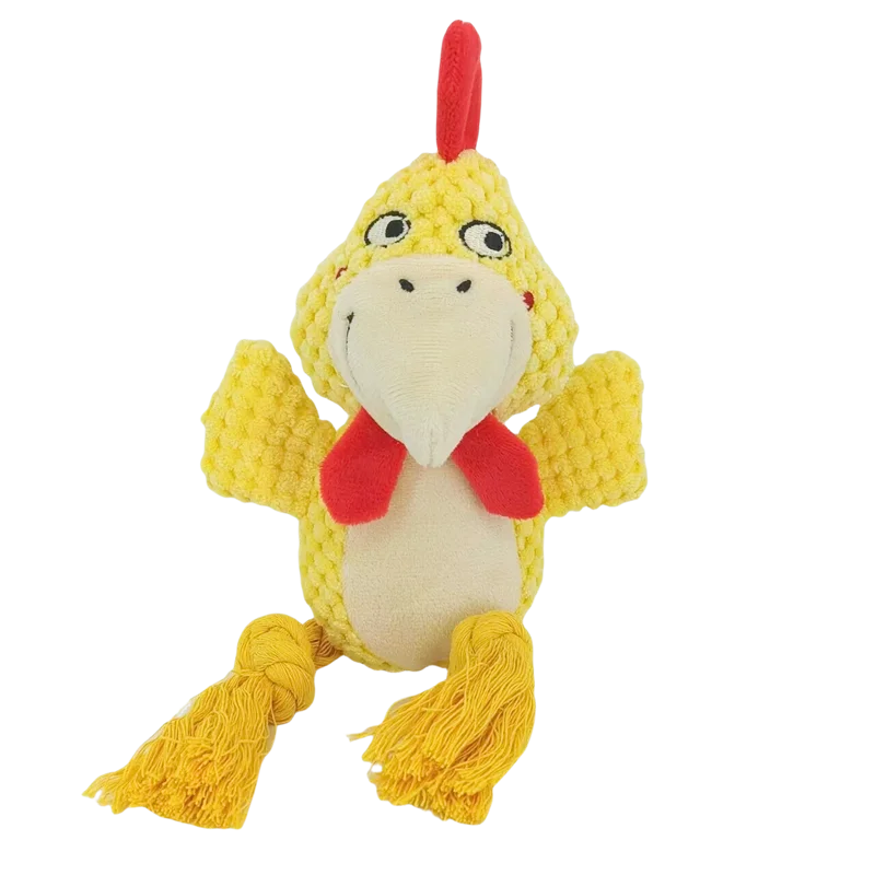 Indestructible Squeaky Plush Dog Toys - Bite-Resistant Chew Toys for Small Dogs (7 Styles)