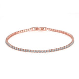 Elegante pulsera de plata de ley 925 con dije de circonita: una joya atemporal para cualquier ocasión