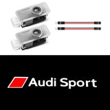 Audi Logo LED Door Projector Lights – Laser Welcome Lights for S/RS/Q Series (Pair)