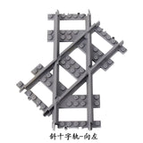 MOC City Train Rail Crossing & Flexible Tracks – DIY Building Block Set