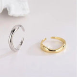 Stackable Ripple Wave Rings for Women – Adjustable Stainless Steel 18K Gold & Silver Plated Minimalist Jewelry