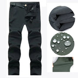 Chaqueta y pantalones tácticos softshell impermeables para hombre para senderismo, acampada y esquí en invierno