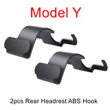 Rear Headrest Hooks for Tesla Model Y | Car Seat Back Bag & Trunk Organizer Hangers