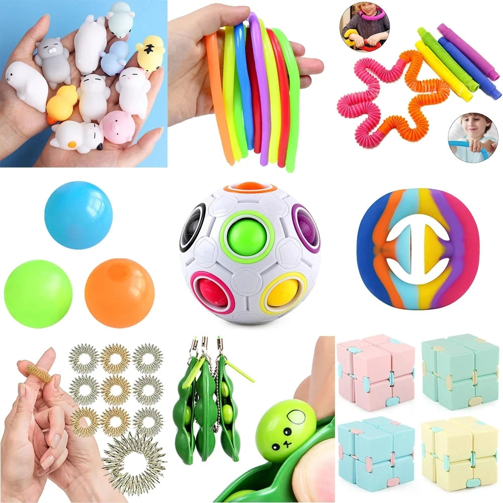 Silicone Bubble Fidget Toy – Anti-Anxiety Decompression Game for Kids & Adults
