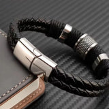 Pulsera de cuero multicapa vintage: moderna y elegante para mujeres