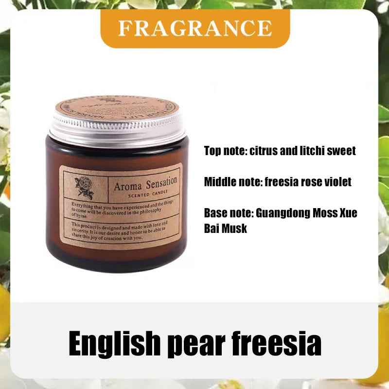 Handmade Scented Soy Wax Candle – Smokeless Aromatherapy Gift for Home & Events