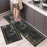 Alfombrilla suave y lavable: alfombra larga antideslizante para cocina, dormitorio, pasillo y baño