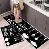 Alfombrilla suave y lavable: alfombra larga antideslizante para cocina, dormitorio, pasillo y baño