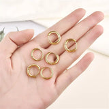Unisex Stainless Steel Hoop Earrings – Multipack in Gold & Steel Finishes