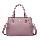 Vintage Leather Bucket Bag for Women – Soft Genuine Leather Handbag with Multiple Pockets