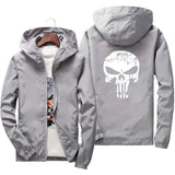 Men’s Casual Hooded Jacket – Lightweight Printed Zip-Up Outerwear for Spring & Autumn