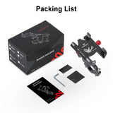 Universal Aluminum Bicycle Phone Holder – Adjustable, Anti-Shake, Easy Install for iPhone & Samsung