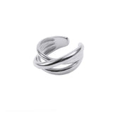 Minimalist Gold-Plated Stainless Steel Open Ring – Trendy & Elegant Jewelry for Women