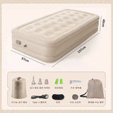 Automatic Inflatable PVC Air Mattress with Built-in Pump for Camping