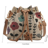 Fashionable Nylon Bucket Bag for Women – Soft Patchwork Design with Phone Pocket