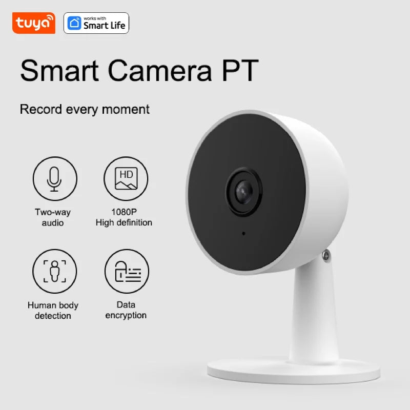 1080P Smart Security Camera with Motion Tracking & 2-Way Audio – Tuya Compatible