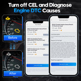 Advanced Bluetooth OBD2 Car Scanner with Full System Diagnostics & HUD Display
