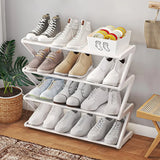 Maximize Your Space with This Sleek, Free-Standing 4-Tier Shoe Rack