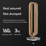 Soporte para auriculares de madera de bambú y aluminio: expositor de auriculares para juegos y soporte para guardar auriculares
