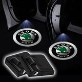 Skoda LED Door Projector Lights - HD Welcome Logo Lights for Octavia, Kodiaq, Superb & More
