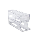 Caja de almacenamiento de huevos con ruedas automáticas - Organizador de huevos para refrigerador de múltiples capas para 30 huevos | Rejilla de conservación de huevos de cocina eficiente