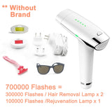 2-in-1 IPL Laser Hair Removal Device - Permanent At-Home Hair Remover for Face & Body