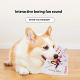 Crinkle Paper Dog Toys – Bite-Resistant Plush with Sound Paper for Mental Stimulation