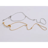 Trendy Gold Plated Stainless Steel Charm Bracelet for Women