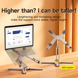 Foldable Aluminum Laptop Stand with 360° Rotation