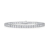 0.3 Carat Moissanite Tennis Bracelet – 925 Sterling Silver Full Row Bracelet
