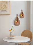 Cesta colgante de pared tejida a mano: almacenamiento elegante para la cocina y el hogar