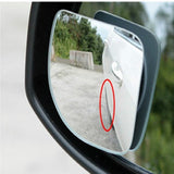 2PCS Adjustable HD Glass Blind Spot Mirrors – Universal Fit for Cars, Trucks & Motorcycles