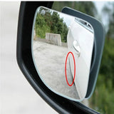 2PCS Adjustable HD Glass Blind Spot Mirrors – Universal Fit for Cars, Trucks & Motorcycles